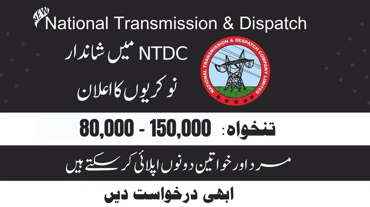 NTDC Jobs 2024 online apply at www.ntdc.com.pk jobs